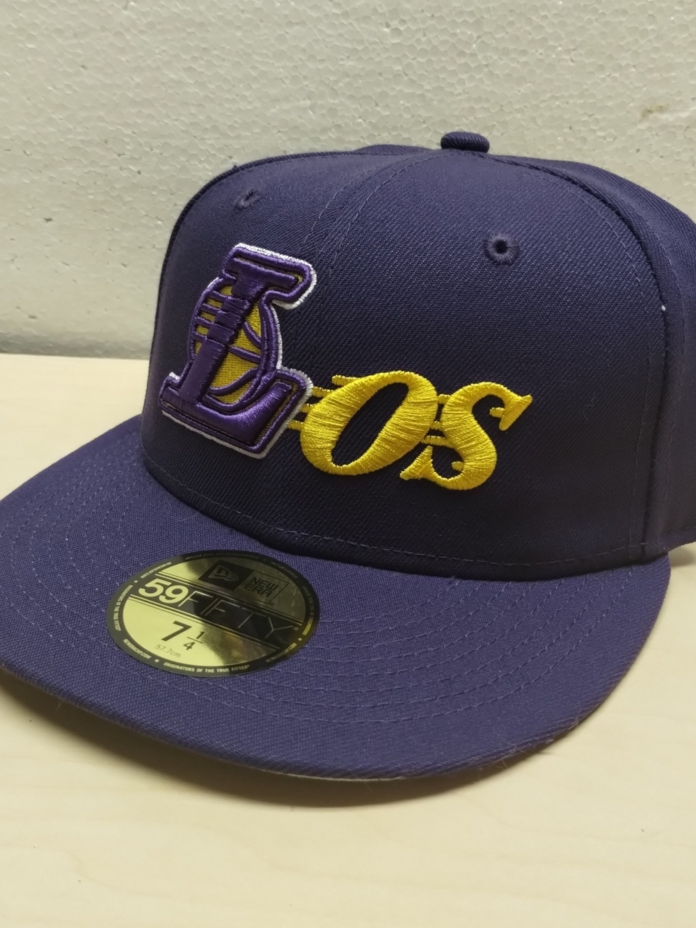Born X Raised x Los Angeles Lakers Fitted Cap Purple Gold Hat 7 1/4